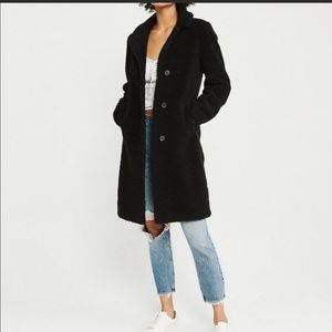 Abercrombie Sherpa Dad Coat - L